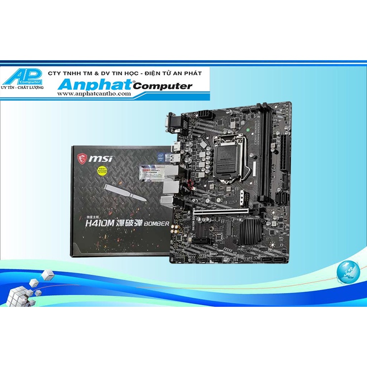 Bo Mạch Chủ Main MSI H410M BOMBER - Hàng Chính Hãng - Bảo hành 36 tháng