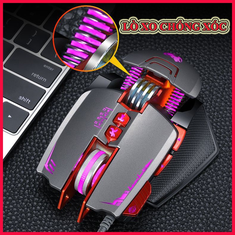 Chuột máy tính GAMING M9 CAO CẤP, DPI khủng 3200, 8 nút,con lăn kim loại chống trượt BH 24 THÁNG | BigBuy360 - bigbuy360.vn