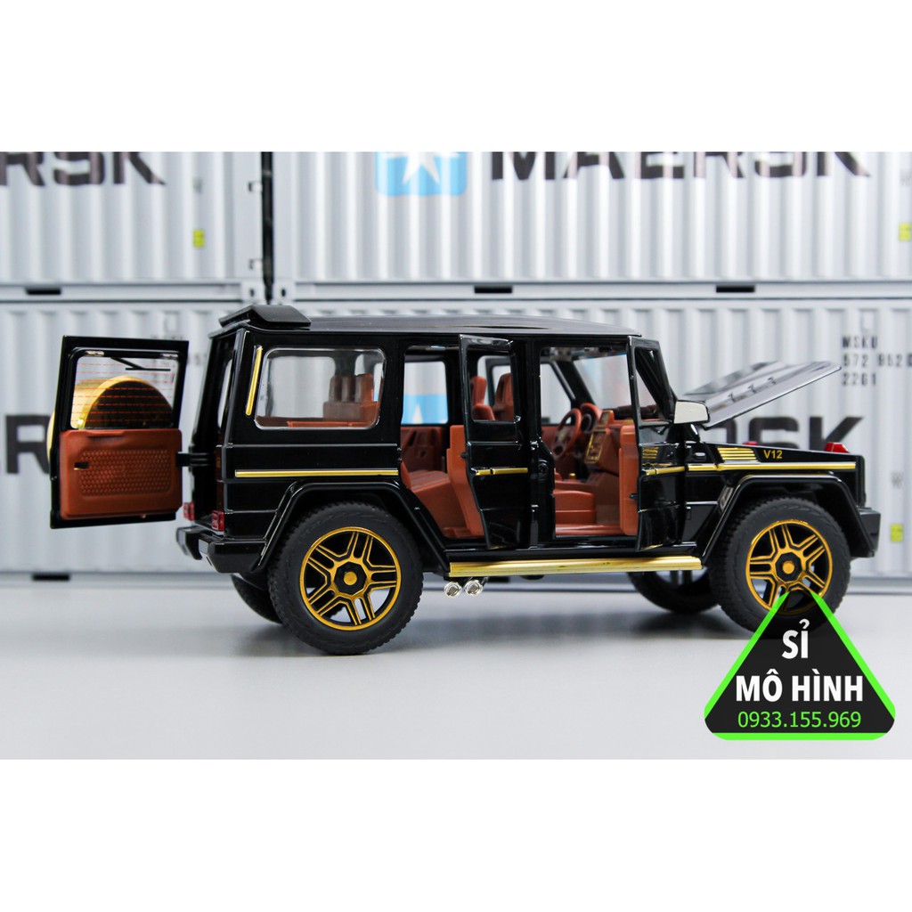 [ Sỉ Mô Hình ] Mô hình xe SUV Mercedes G63 G Klessa mở hết cửa 1:24 Đen