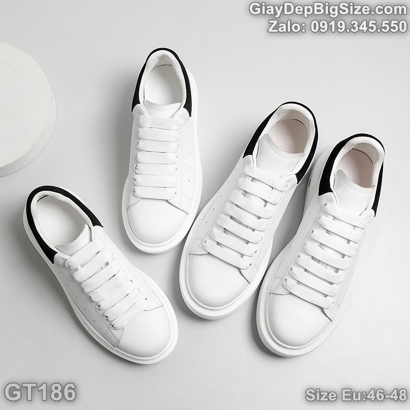 Giày sneaker da thật, giày thể thao big size cỡ lớn (EU:46-48) cho nam chân to - SK186