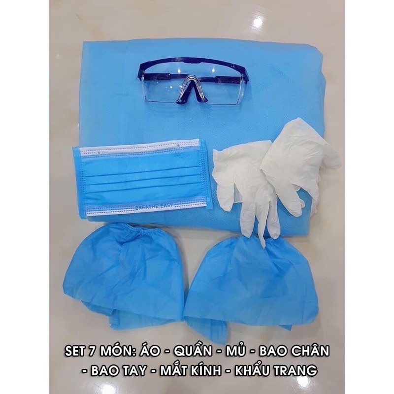 Đồ Bảo Hộ Chống Dịch 7 Món