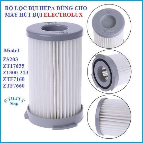 SET 3 lõi lọc bụi HEPA thay thế sử dụng cho máy hút bụi gia đình ELECTROLUX ZS203 ZT17635 Z1300-213 ZTF7160 ZTF7660