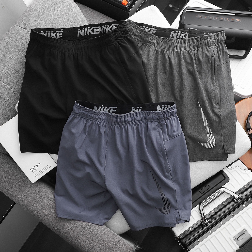 Quần short đùi thể thao nam NK1 Basic,Chất vải xi dãn,siêu nhẹ,co dãn,thấm hút mồ hôi,Hàng VNXK