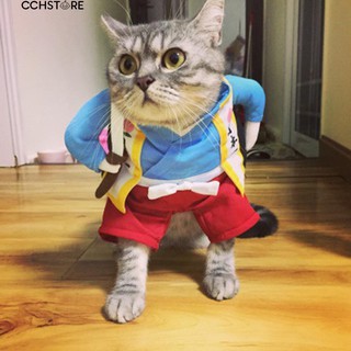 Đồ hoá trang phong cách samurai độc đáo cho thú cưng nhỏ