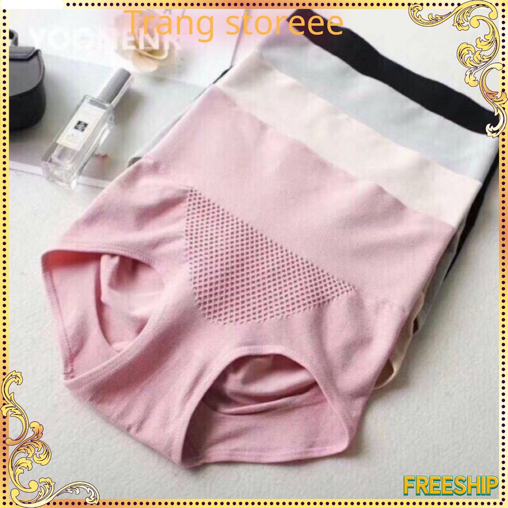 Quần Lót ❤️FREESHIP❤️ Quần Lót Nâng Mông Kháng Khuẩn Hàng Xuất Nhật Cạp Cao Gen Bụng (45-60kg) Trang Storeee