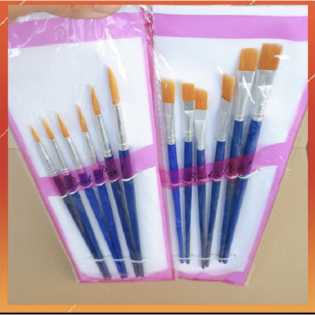 Cọ Vẽ Màu Nước, Màu Acrylic Siêu Bền Dùng Tô Tranh, Tô tượng, Gỗ