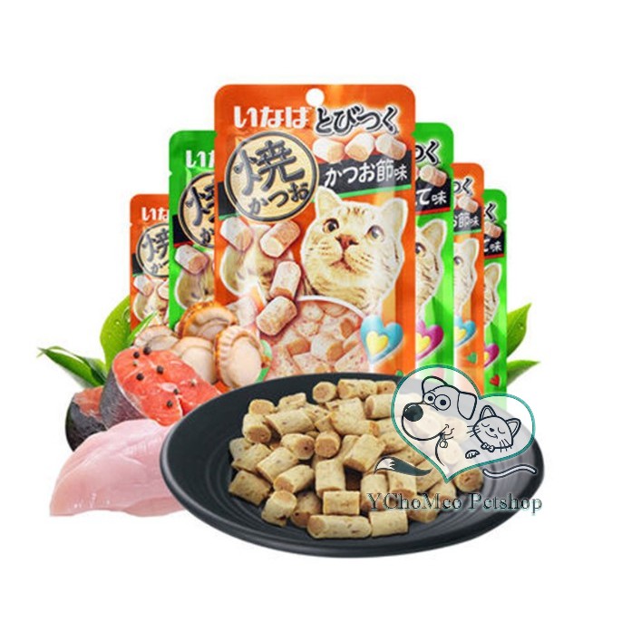 Bánh Thưởng INaba 25gr Nhân Súp Ciao,thức ăn vặt cho mèo lười ăn, đồ ăn nhẹ cho mèo đang ốm - Ychomeo