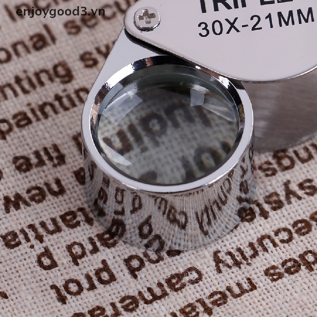 ++ Triplet Jewelers Eye Loupe Magnifier Magnifying Glass Jewelry Diamond With Box .