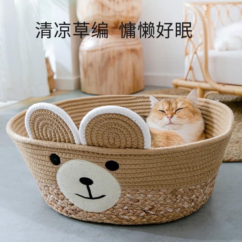 NỆM NGỦ Ổ NẰM CHO MÈO ĐAN LỤC BÌNH ĐAN MÂY