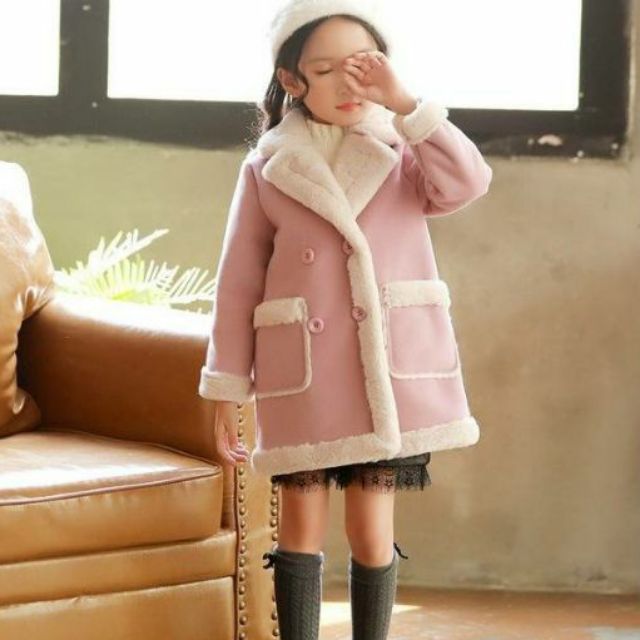 Áo dạ Tiểu thư xinh xắn cho bé gái