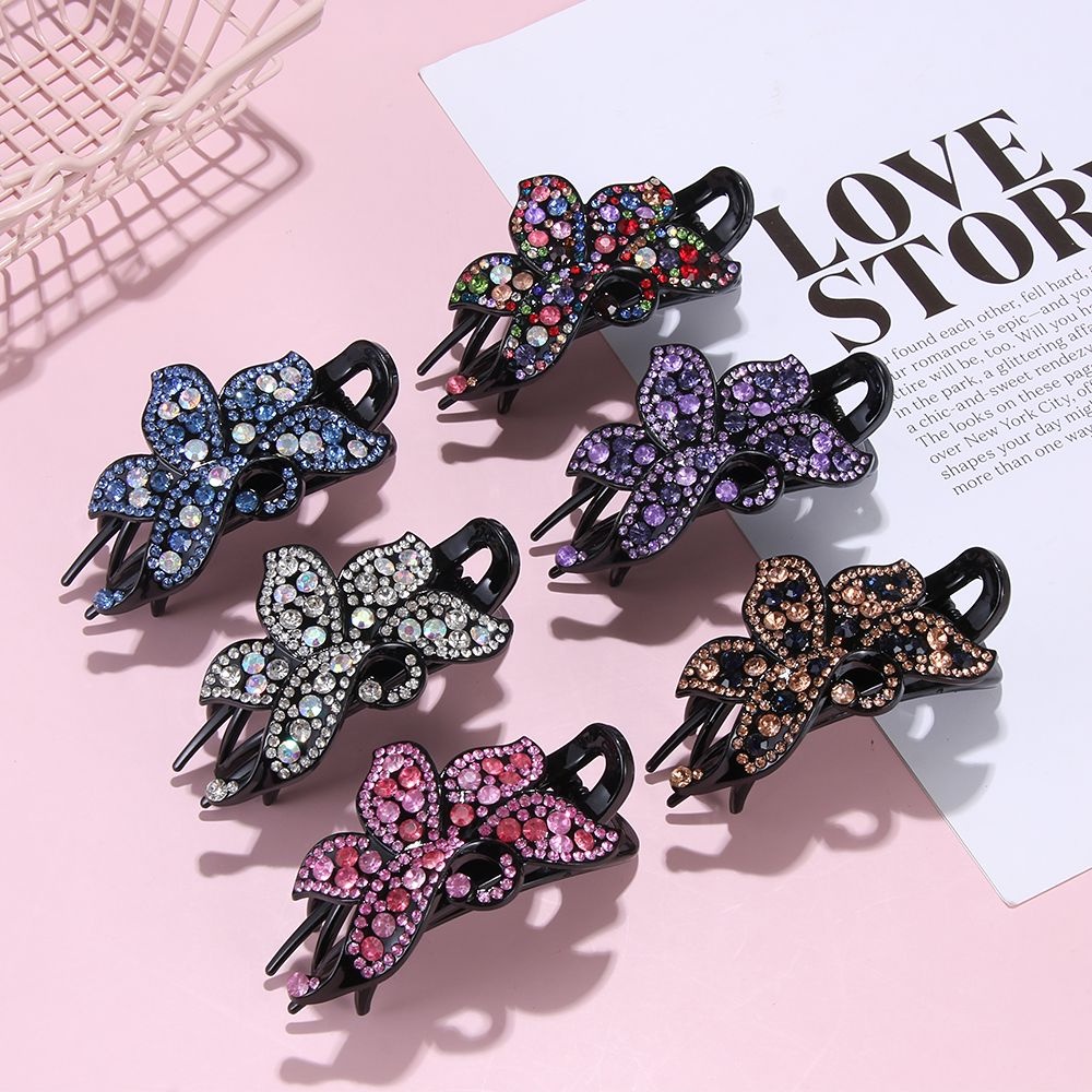 Kẹp Tóc Hình Hoa Đính Đá Thời Trang Cho Nữ