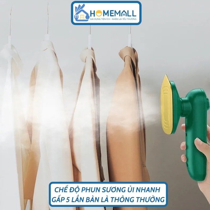 Bàn là hơi nước cầm tay mini , Bàn ủi hơi nước công suất 33W mẫu mới 2021 BL1