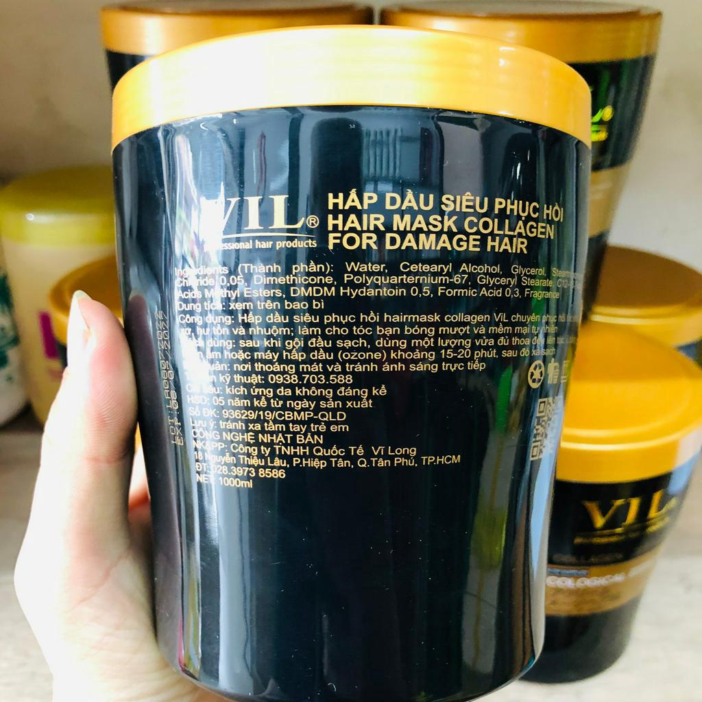 Hấp ủ tóc siêu mềm mượt VIL 1000ml.