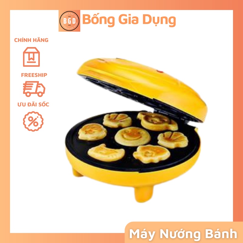 Máy Nướng Bánh Mini Hình Thú 7 Khuân Hình Ngộ Nghĩnh