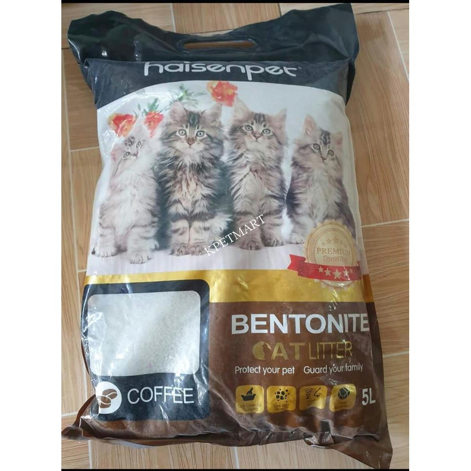 HAISENPET - cát vệ sinh cho mèo siêu thấm hút bao 5L