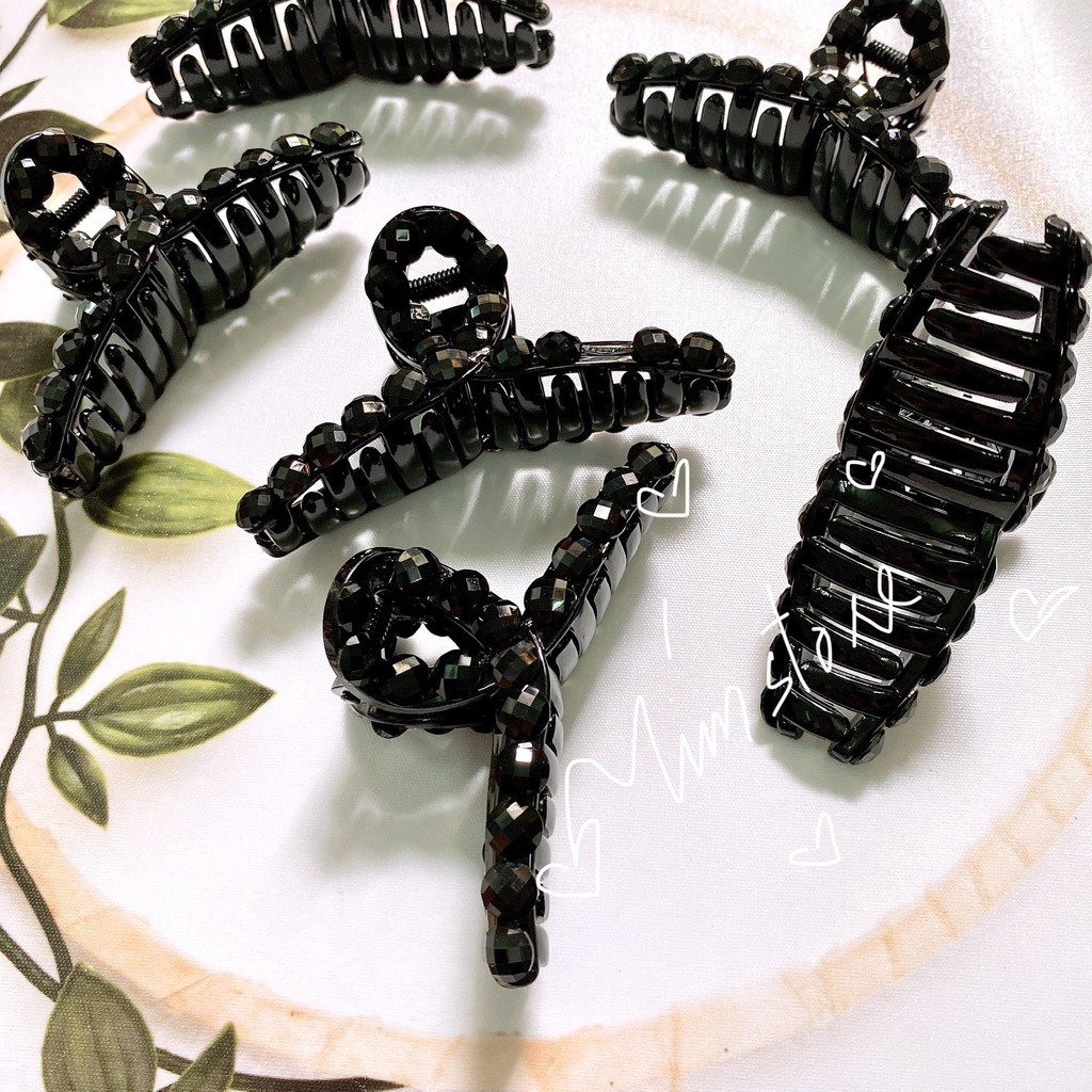 Kẹp bấu tóc cao cấp cua răng nhựa xịn TÍM STORE phụ kiện búi tóc thời trang phong cách hàn quốc