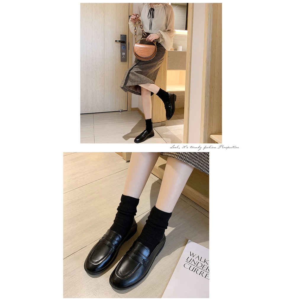 [Order] Mẫu giày Mary Jane trơn 2 màu đen nâu, lên dáng cực xinh | BigBuy360 - bigbuy360.vn