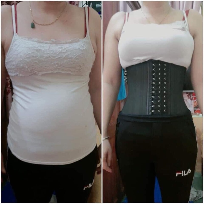 ĐAI NỊT BỤNG LATEX CORSET CHUẨN CHÍNH HÃNG - Màu Xám. Tặng áo Liner trị giá 100k