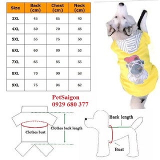 [Yêu thích] Áo cho chó lớn 10kg - 50kg