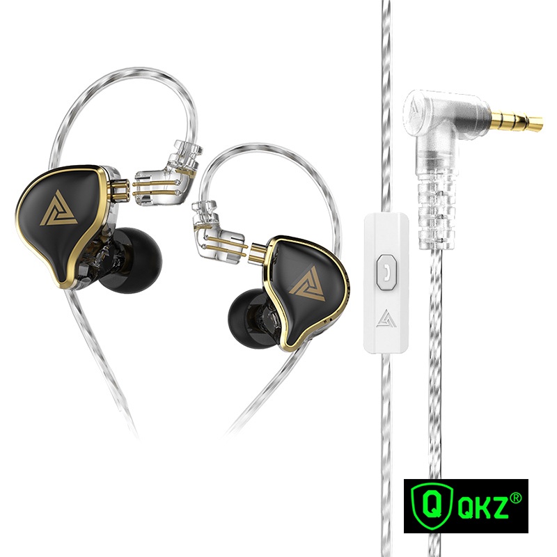 Tai nghe nhét tai QKZ ZXD chống ồn âm thanh bass mạnh mẽ sống động tích hợp mi cờ rô có dây tiện lợi