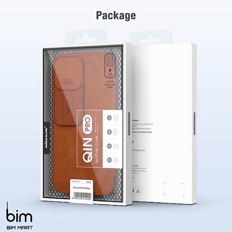 Bao da Nillkin Qin Pro ip15/ip15 pro/ip15 plus/ ip15 pro max