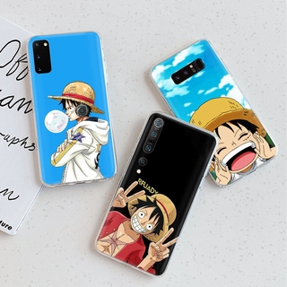 Ốp Điện Thoại Mềm Trong Suốt Hình One Piece Luffy Cho Samsung Galaxy J7 J5 A6 J4 J2 Prime Plus Core TT166