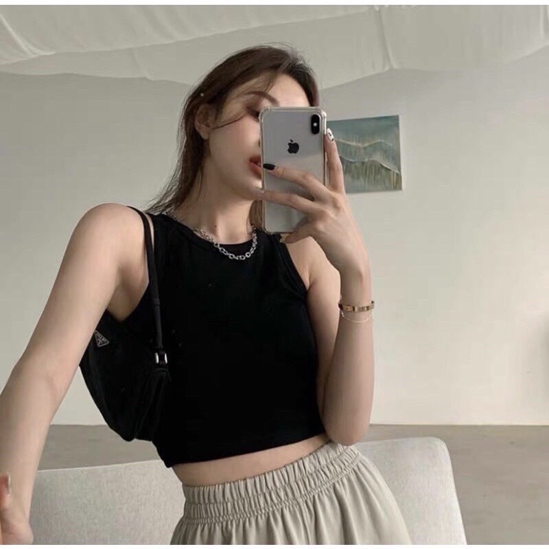 Áo ba lỗ ngược croptop alohashop91