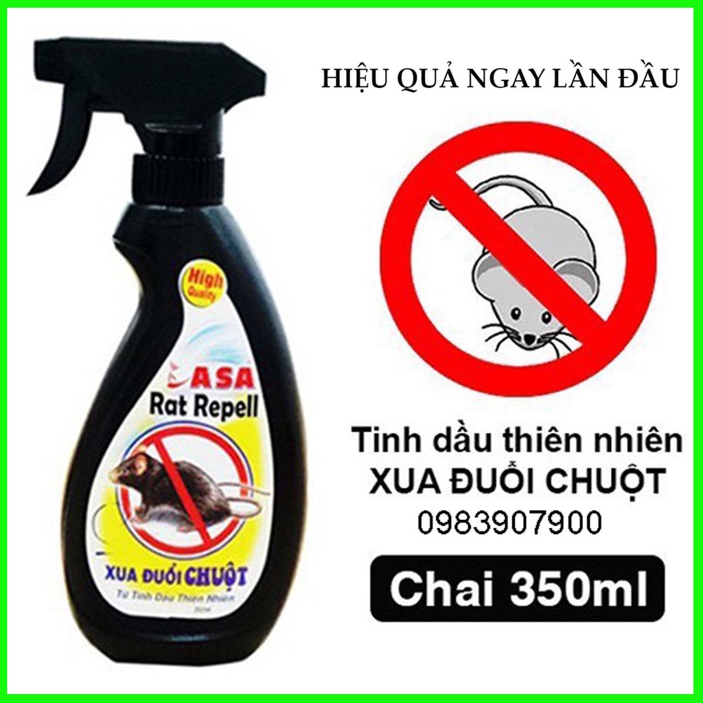 TINH DẦU ĐUỔI CHUỘT ASA RATPEL - HƯƠNG BẠC HÀ 350ML