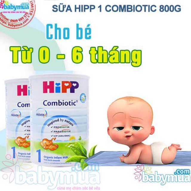 SỮA BỘT SIÊU SẠCH HIPP 800g