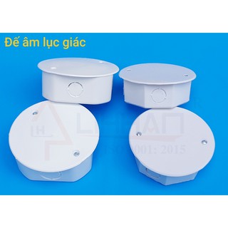Đế âm lục giác combo 10 cái kích thước 85x85x35