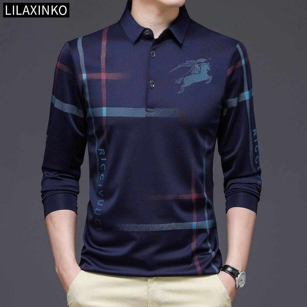 Áo Thun Polo Tay Dài Kẻ Sọc 3 Màu Thời Trang Dành Cho Nam