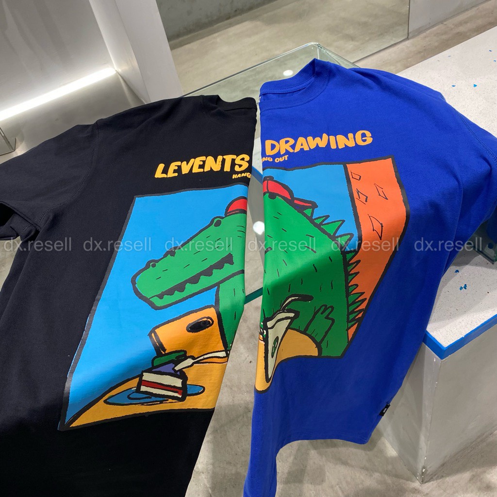 Áo Thun Cá Sấu LEVENTS® FUNNY CROCODILE TEE ♥  dx.resell 🐊 Tặng Kèm Túi Tote Hoặc Túi Giấy Khi Mua Từ 2SP