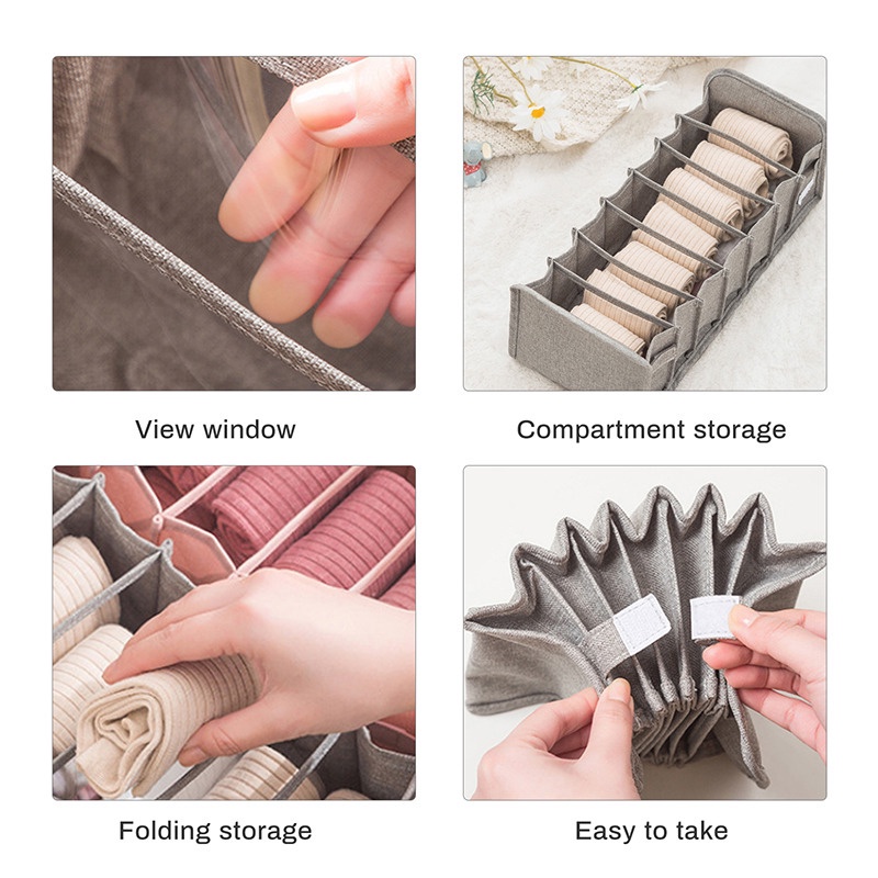 Hộp Đựng Đồ Lót 7 / 11 Ngăn Tiện Lợi