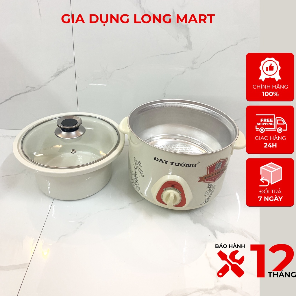 Nồi Kho Cá, Hầm Đa Năng Đạt Tường 2.5L, Hàng Chính Hãng Bảo Hành 12 Tháng