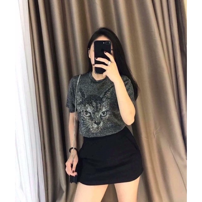 Chân váy ngắn công sở có túi và quần trong