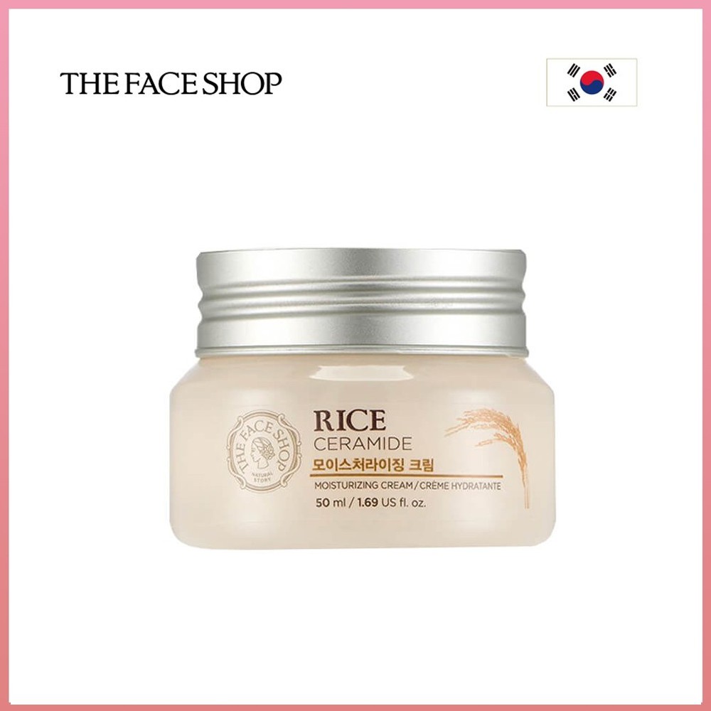 Kem Dưỡng Ẩm Sáng Da Gạo The Face Shop Rice & Ceramide Moisture Cream 50ml