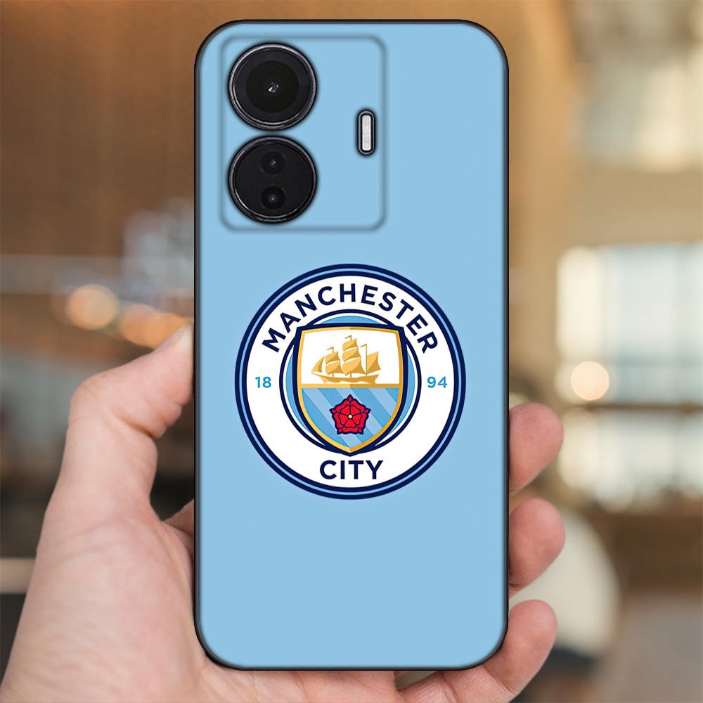 Ốp lưng Vivo T1 5G viền đen in hình Manchester City MC