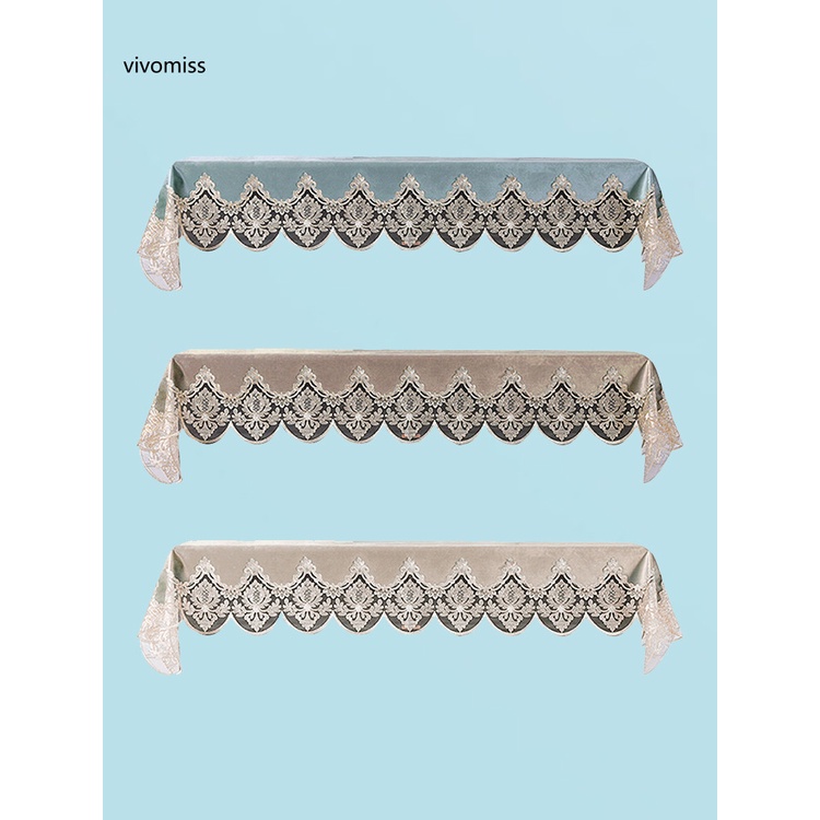 Tấm vải ren phủ đàn piano chống bụi dễ dàng làm sạch thêu họa tiết sang trọng