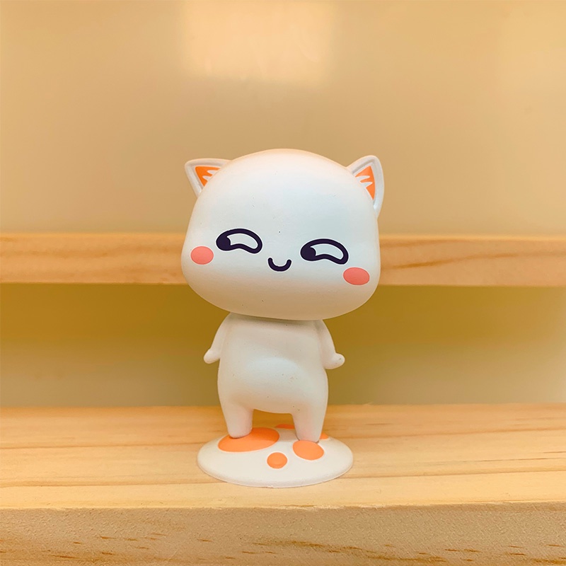 Tượng mèo trang trí  Mô hình mèo dễ thương, tượng mèo con đáng yêu , mèo nào cắn mỉu nào Zalo