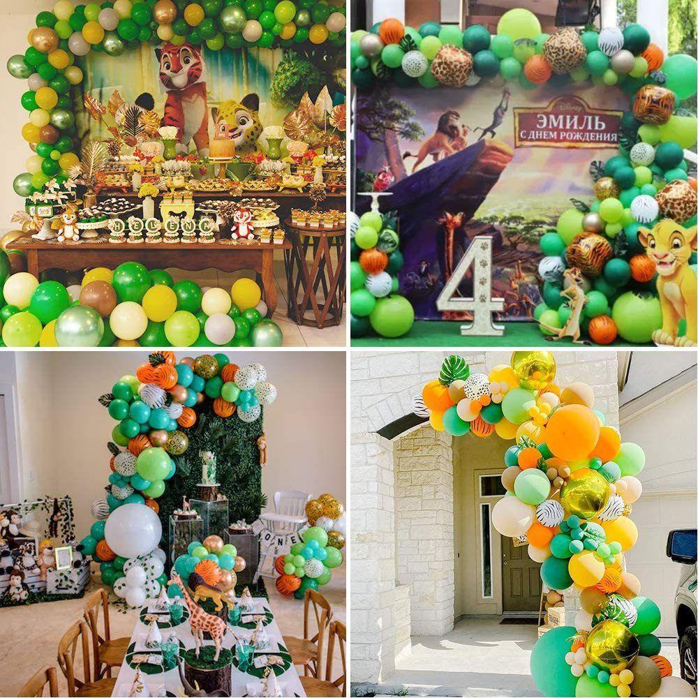 NIUYOU Set 68 Thẻ Hình Sư Tử Trang Trí Tiệc Sinh Nhật Cho Bé