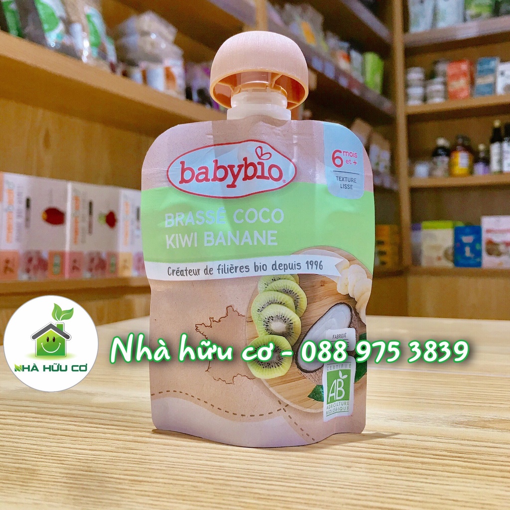 Sữa chua sữa dừa BABYBIO hữu cơ cho bé từ 6 tháng - Date: 08/2023 - Nhà hữu cơ