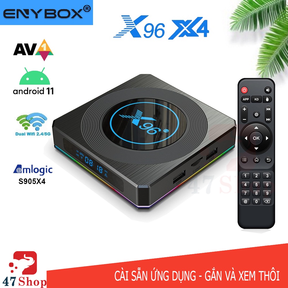 Android TV Box X96 X4 - Amlogic S905X4, Android 11, Ra thumbnail
