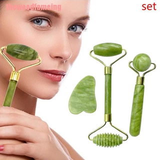 Cây lăn mặt và tấm cạo gió bằng ngọc bích