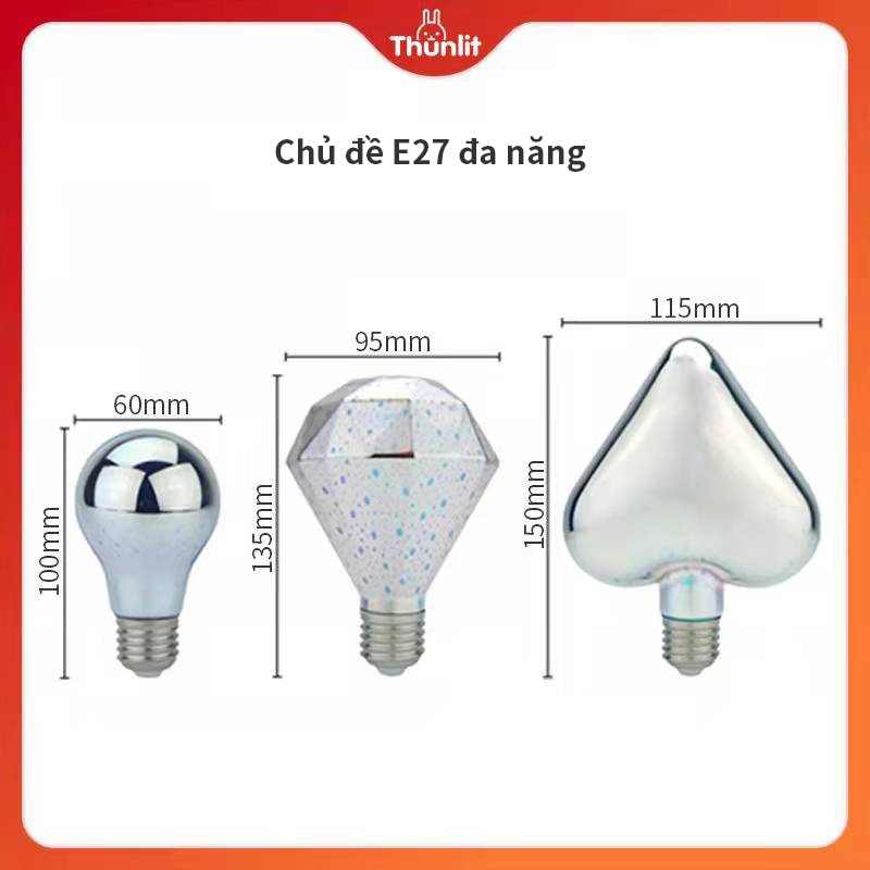 Bóng đèn pháo hoa LED Thunlit E27 5W 3D trang trí dịp lễ hội Giáng Sinh/ năm mới