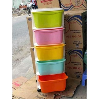 TỦ NHỰA ĐA SẮC 5 TẦNG
