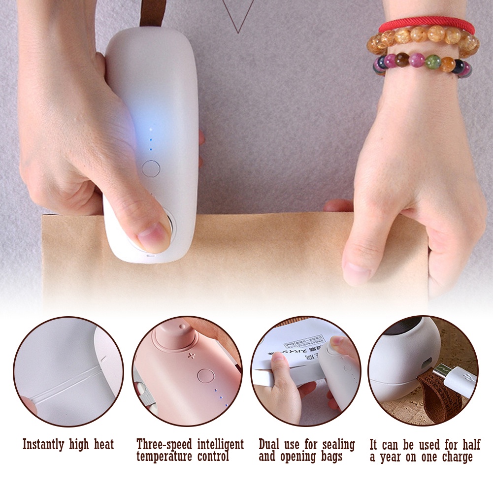 Máy hàn kín Máy hàn mini Máy hàn tiện lợi Máy hàn nhựa bao bì thực phẩm Máy hàn nhiệt tức thời Máy hàn nhựa có thể sạc lại