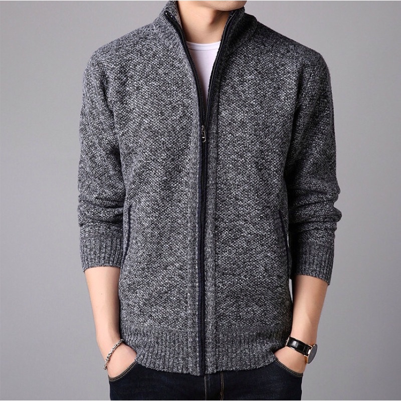 Áo Khoác Nam Len BIGSIZE Lót Lông Siêu Ấm 60 - 100kg trở lên