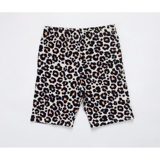 Quần short biker ôm da beo trắng nâu f21 vnxk