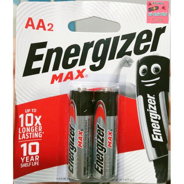 Pin AA Energizer Max vỉ 2 viên chính hãng