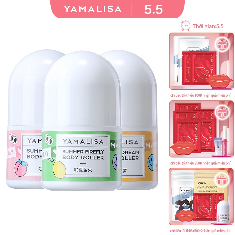 Lăn Khử Mùi YAMALISA Làm Sáng Da Vùng Dưới Cánh Tay 30ml